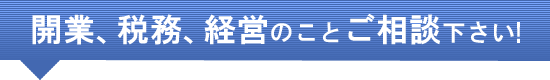 開業、税務、経営、会社設立などご相談下さい